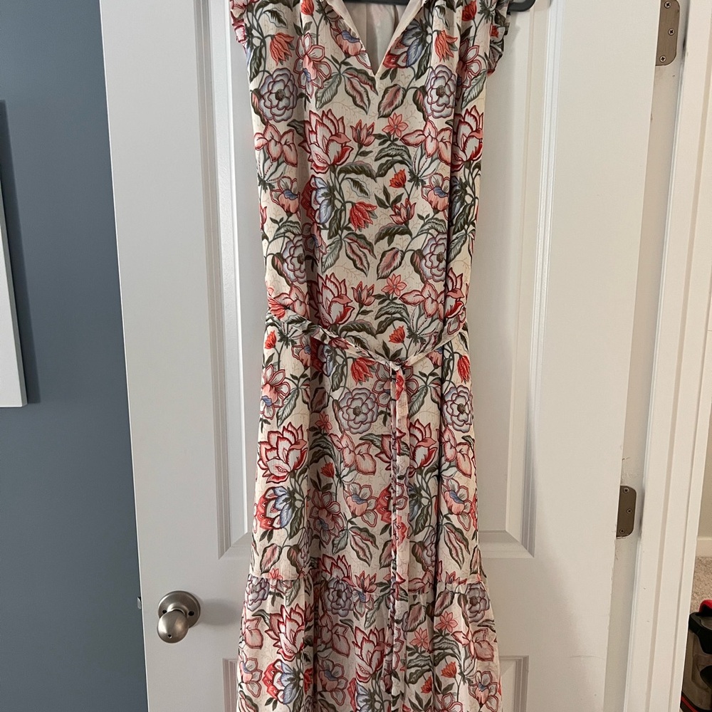 LOFT Multicolor Floral Maxi Dress